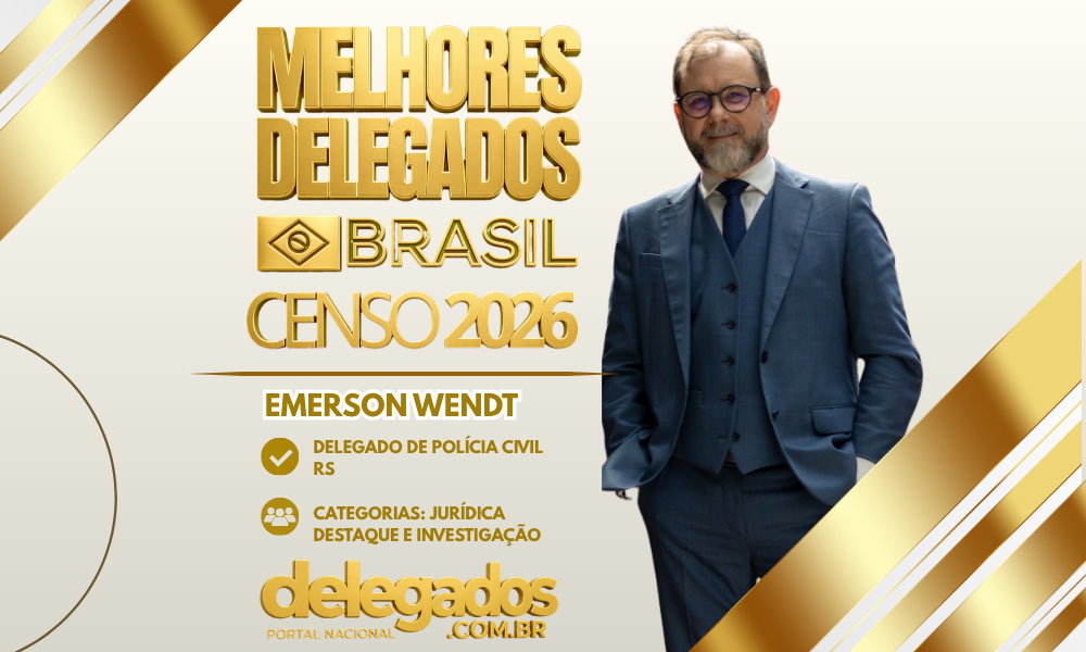POST MELHORES DELEGADOS BRASIL 2026 EMERSON WENDT