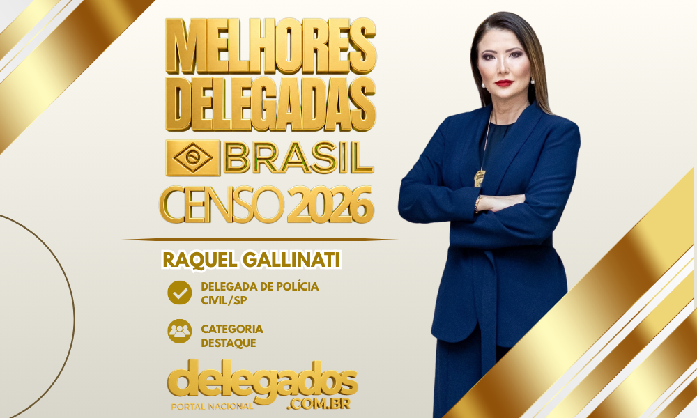 POST MELHORES DELEGADOS BRASIL 2026 RAQUEL GALLINATI