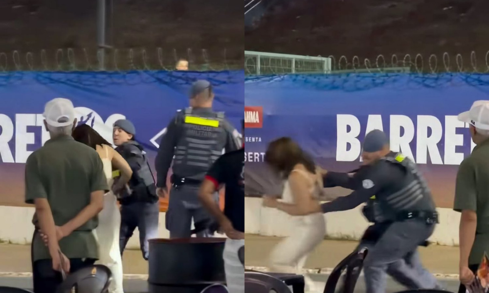 Mulher dá tapa no rosto de Policial Militar(SP) em festa de Barretos e é detida