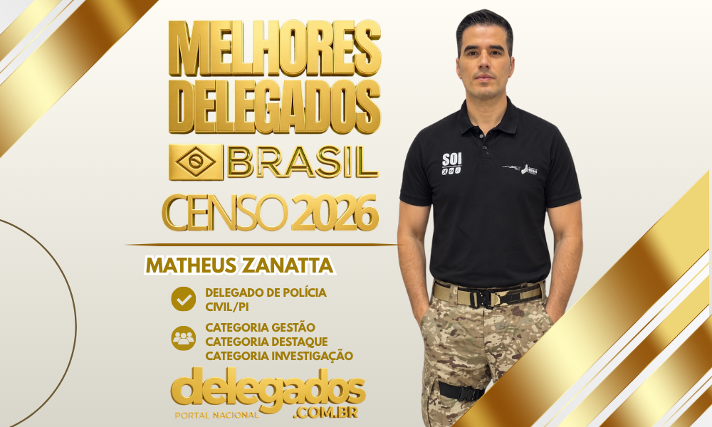 POST MELHORES DELEGADOS BRASIL 2026 MATHEUS ZANATTA