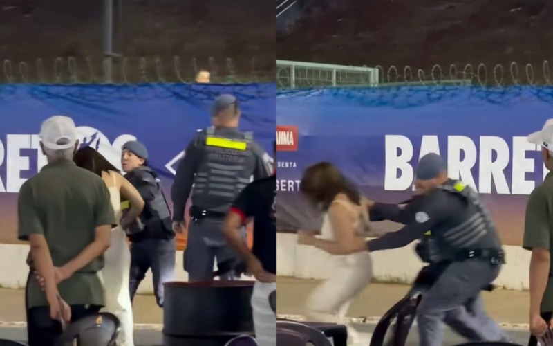Mulher dá tapa no rosto de Policial Militar(SP) em festa de Barretos e é detida