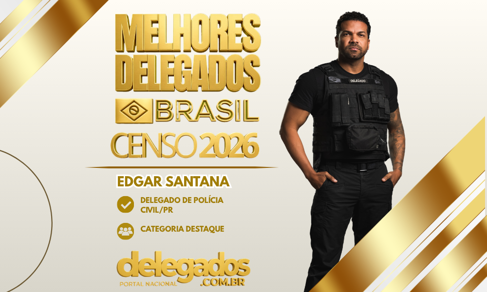POST MELHORES DELEGADOS BRASIL 2026 EDGAR SANTANA