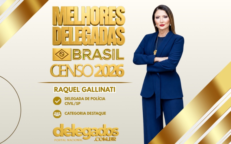 POST MELHORES DELEGADOS BRASIL 2026 RAQUEL GALLINATI