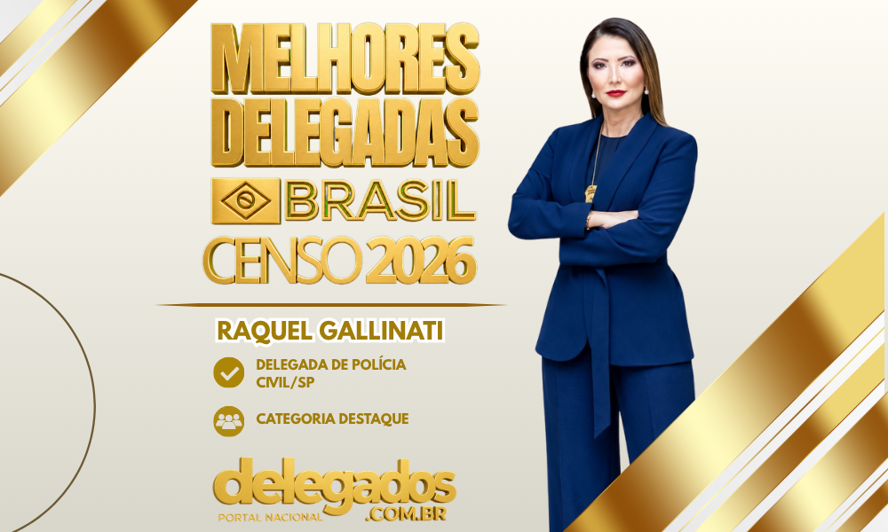 POST MELHORES DELEGADOS BRASIL 2026 RAQUEL GALLINATI
