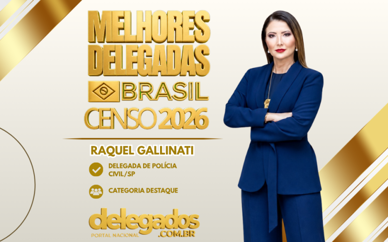 POST MELHORES DELEGADOS BRASIL 2026 RAQUEL GALLINATI